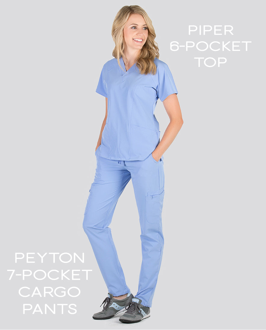 Introducing Blue Sky's Luna Scrub Leggings and Sadie Tunic Scrub Top