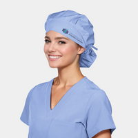 Womens Poppy Bouffant Scrub Cap with AAS Logo
