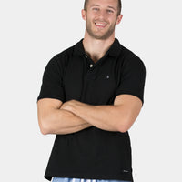 Henley Stretch Polo for Men - FINAL SALE