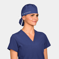 Womens Pony Bouffant Scrub Cap with AAS Logo