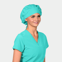 SOLID COLOR - Poppy Bouffant Scrub Caps