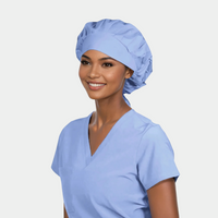 SOLID COLOR - Poppy Bouffant Scrub Caps