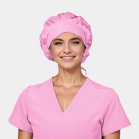 SOLID COLOR - Poppy Bouffant Scrub Caps