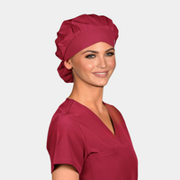 SOLID COLOR - Poppy Bouffant Scrub Caps
