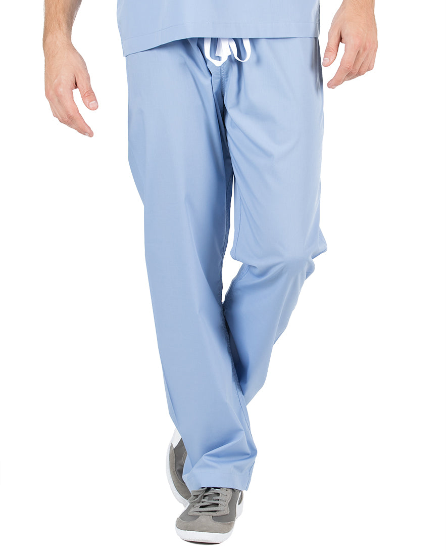 Small David Ceil Blue Scrub Pants Blue Sky Scrubs