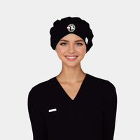 Womens Poppy Bouffant Scrub Cap with NASBS Logo