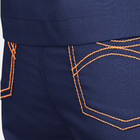 Limited Edition Shelby Scrub Top | Navy with Amber Stitching