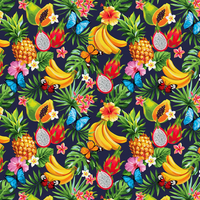 Island Harvest - Poppy Bouffant Surgical Scrub Hats