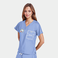 Shelby Classic Scrub Top with NASBS Logo Embroidery