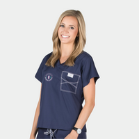 Shelby Classic Scrub Top with AAS Logo Embroidery
