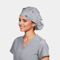 Womens Poppy Bouffant Scrub Cap with AAS Logo