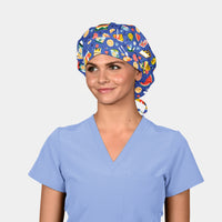 Al Fresco - Poppy Bouffant Surgical Scrub Hat