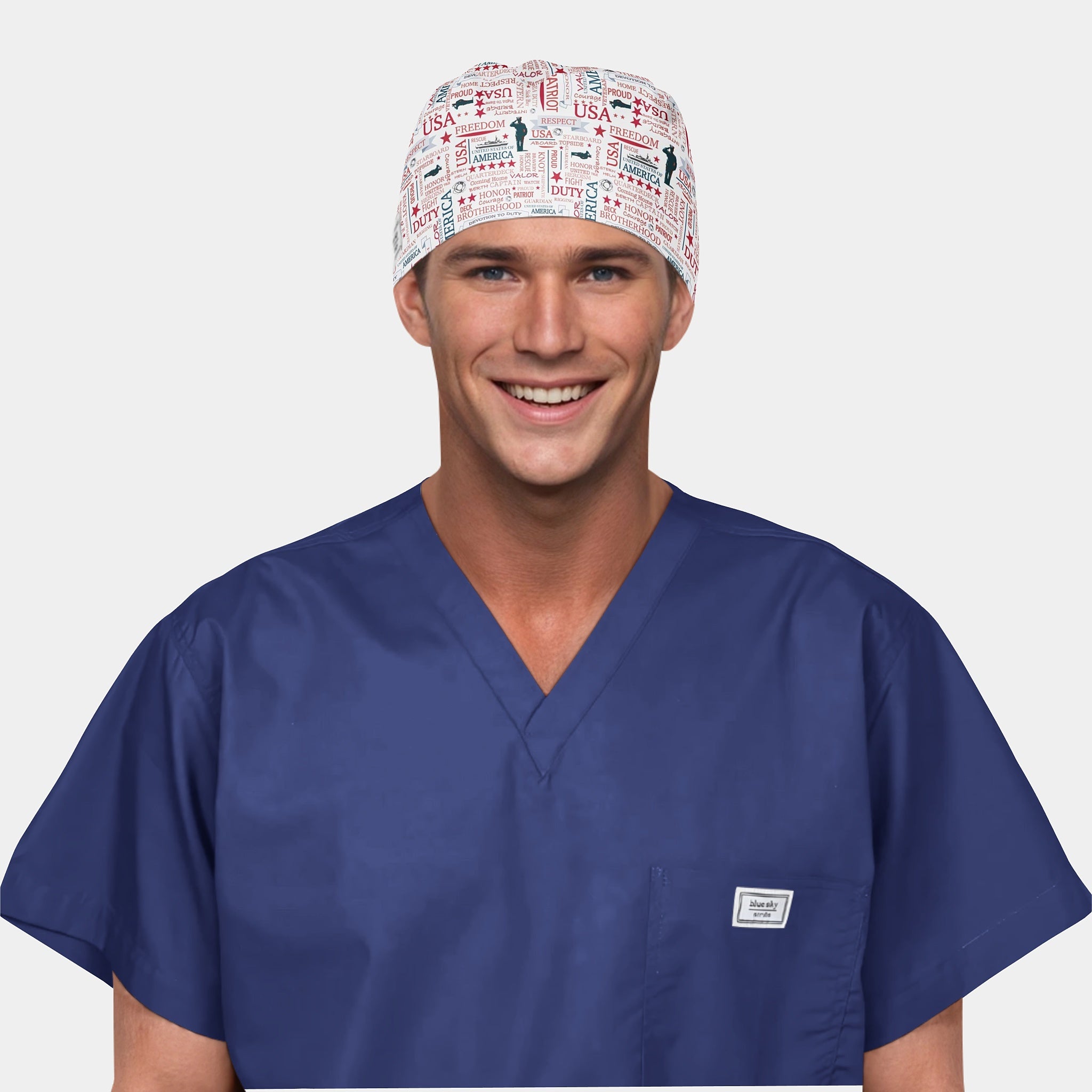 American Honor Men's Surgical Scrub Hats – Blue Sky Scrubs