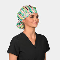 Amped Up- Poppy Bouffant Scrub Hat