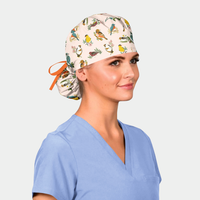 Bloom & Chirp Ponytail Scrub Cap