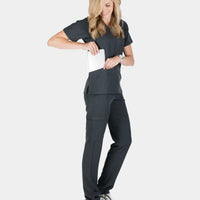 Piper Cargo 6-Pocket Scrub Top