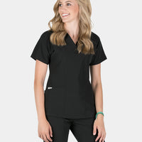 Piper Cargo 6-Pocket Scrub Top