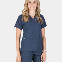 Piper Cargo 6-Pocket Scrub Top