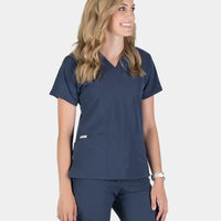 Piper Cargo 6-Pocket Scrub Top