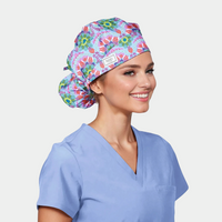 Carlisle Gardenscape - Poppy Bouffant Surgical Caps