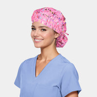 Barbiecore- Poppy Bouffant Surgical Caps