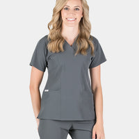 Piper Cargo 6-Pocket Scrub Top