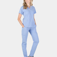 Piper Cargo 6-Pocket Scrub Top