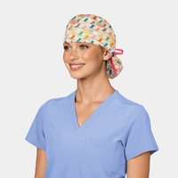 Seaside in Saint-Tropez Ponytail Women's Scrub Hat