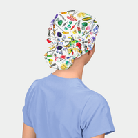 Veggie Tales Poppy Bouffant Women's Scrub Cap