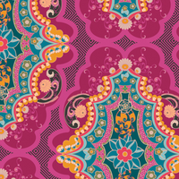 Delhi Dance - Poppy Bouffant Surgical Caps