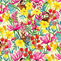 Easter Island - Poppy Bouffant Scrub Hats