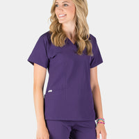 Piper Cargo 6-Pocket Scrub Top