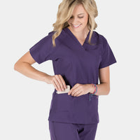 Piper Cargo 6-Pocket Scrub Top