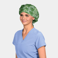 Emerald Eden - Poppy Bouffant Surgical Scrub Hats
