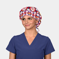 Gemstone Geometry - Poppy Bouffant Surgical Caps