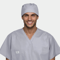 Slate Grey Men’s Scrub Cap – Comfortable, Professional Surgical Cap for Long Shifts