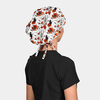 Hallow's Eve - Poppy Bouffant Scrub Cap