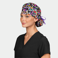 Whiskered Spirits Ponytail Women's Scrub Hat