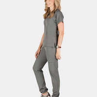Piper Cargo 6-Pocket Scrub Top