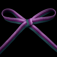 Limited Edition Shelby Scrub Top | Black with Lilac Stitching