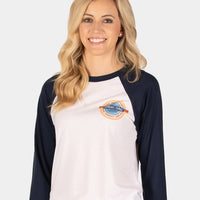 Love Life Vintage Baseball Tee - Navy-White