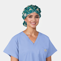 Lush Folklore - Poppy Bouffant Surgical Scrub Hat