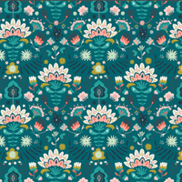 Lush Folklore - Poppy Bouffant Surgical Scrub Hat