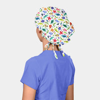 Marina - Poppy Bouffant Scrub Caps