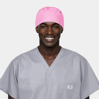 Pink Men’s Scrub Cap – Comfortable, Professional Surgical Cap for Long Shifts