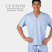 Mens Custom Scrub Tops