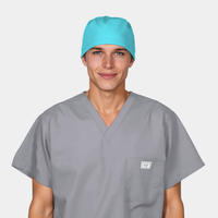Turquoise Men’s Scrub Cap – Comfortable Surgical Cap for Healthcare Professionals