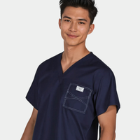 MEDIUM - Mens One Of A Kind Scrub Tops - FINAL SALE