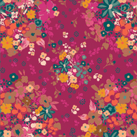 Be Cherry Ponytail Scrub Cap – Floral Surgical Hat