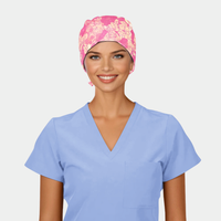 Watercolor Petals Pixie Scrub Cap